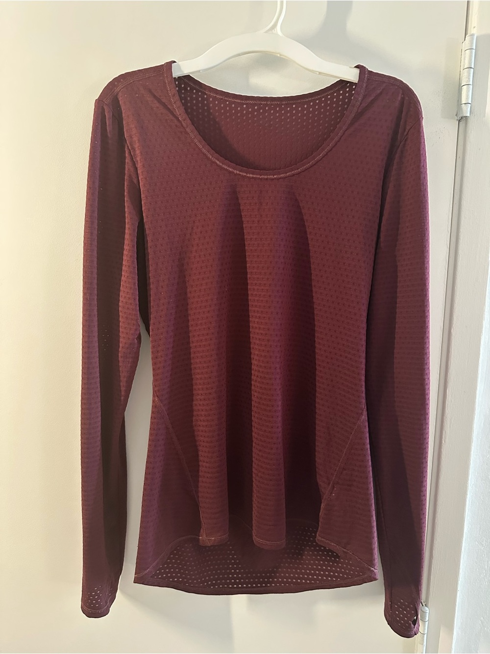 Athleta Women's Wine Long-Sleeve Performance Tee